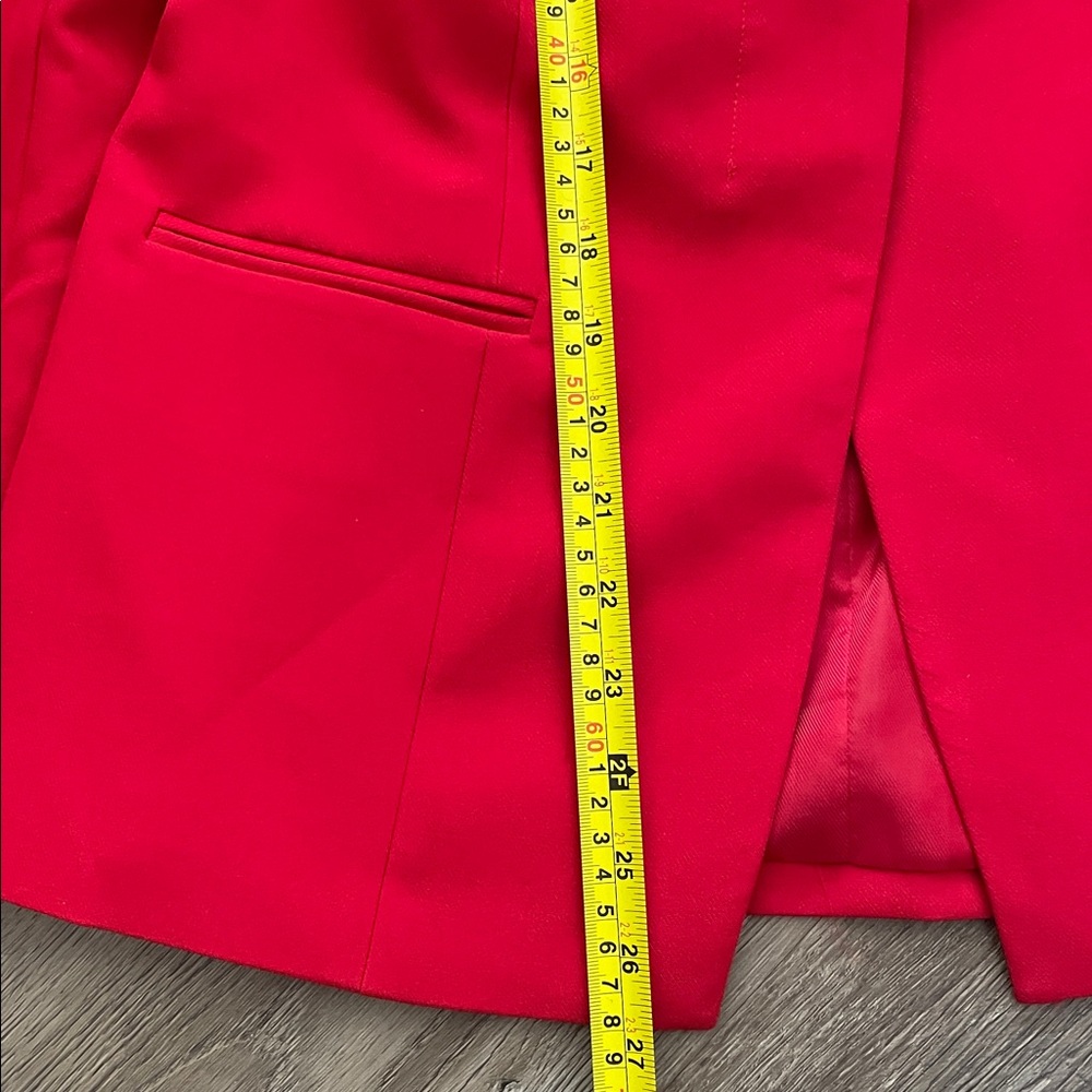 Aligne Red Daphne Waisted Blazer Jacket – Size 6 – NWT New - Picture 8 of 12